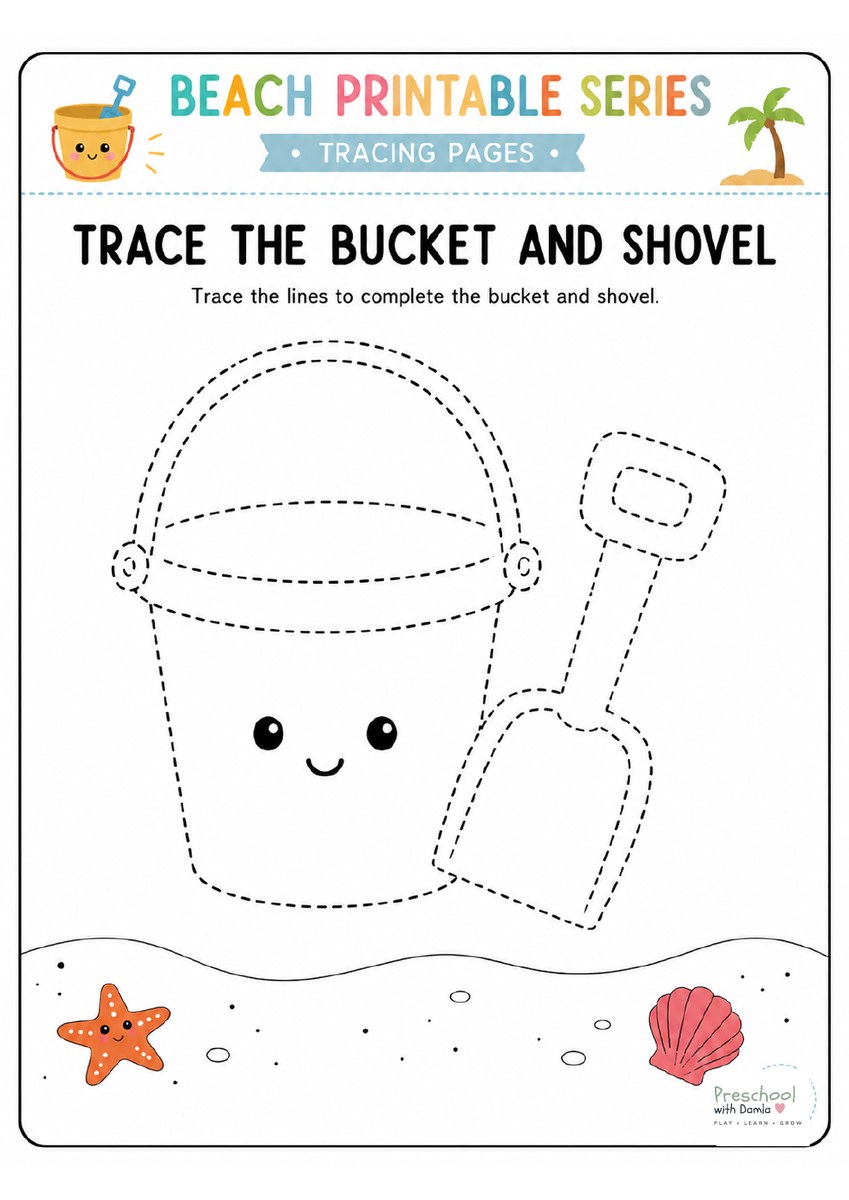 Preview of Beach Tracing Fun