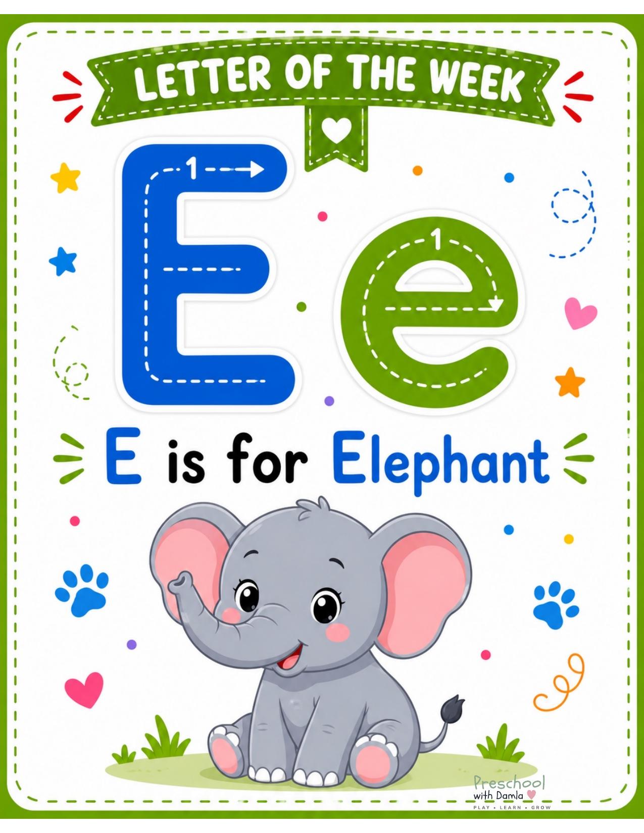 Preview of Letter E Mini Pack